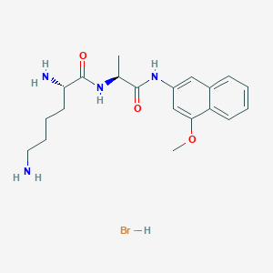 molecular formula C20H29BrN4O3 B1494322 L-LYSYL-L-ALANINE 4-METHOXY-beta-NAPHTHYLAMIDE HYDROBROMIDE 
