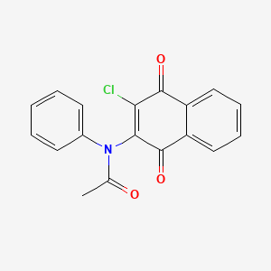 n-(3-Chloro-1,4-dioxo-1,4-dihydronaphthalen-2-yl)-n-phenylacetamide