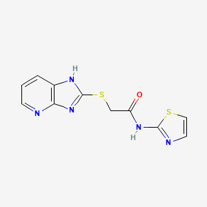 2-(3H-imidazo[4,5-b]pyridin-2-ylsulfanyl)-N-(1,3-thiazol-2-yl)acetamide