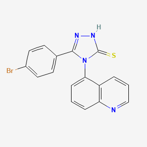 5-(4-bromophenyl)-4-(quinolin-5-yl)-4H-1,2,4-triazole-3-thiol