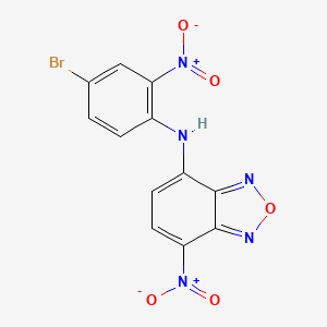 N-(4-Bromo-2-nitrophenyl)-7-nitro-2,1,3-benzoxadiazol-4-amine