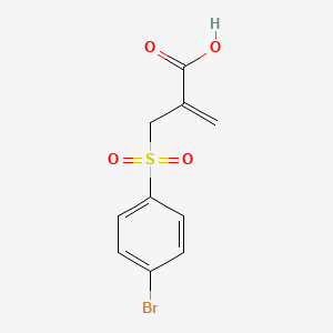 molecular formula C10H9BrO4S B14943365 2-{[(4-Bromophenyl)sulfonyl]methyl}prop-2-enoic acid 