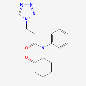 molecular formula C16H19N5O2 B14943443 N-(2-oxocyclohexyl)-N-phenyl-3-(1H-tetrazol-1-yl)propanamide 