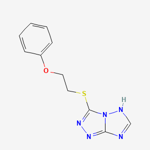 molecular formula C11H11N5OS B14943447 3-[(2-phenoxyethyl)sulfanyl]-7H-[1,2,4]triazolo[4,3-b][1,2,4]triazole 