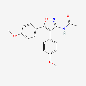 molecular formula C19H18N2O4 B14943485 N-[4,5-bis(4-methoxyphenyl)-1,2-oxazol-3-yl]acetamide 