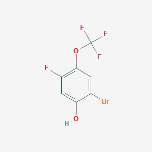molecular formula C7H3BrF4O2 B1494351 2-Bromo-5-fluoro-4-(trifluoromethoxy)phenol 