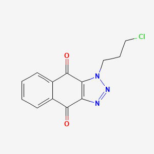 molecular formula C13H10ClN3O2 B14943510 1-(3-Chloropropyl)-1h-naphtho[2,3-d][1,2,3]triazole-4,9-dione 