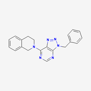 2-(3-Benzyl-3H-[1,2,3]triazolo[4,5-d]pyrimidin-7-yl)-1,2,3,4-tetrahydro-isoquinoline