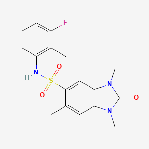 N-(3-fluoro-2-methylphenyl)-1,3,6-trimethyl-2-oxo-2,3-dihydro-1H-benzimidazole-5-sulfonamide