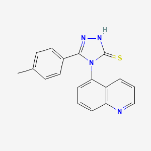 5-(4-Methylphenyl)-4-(quinolin-5-yl)-1,2,4-triazole-3-thiol