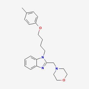 1-[4-(4-methylphenoxy)butyl]-2-(morpholin-4-ylmethyl)-1H-benzimidazole