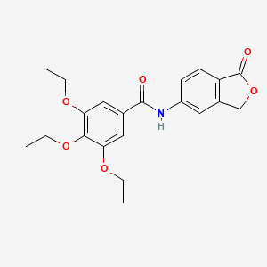 molecular formula C21H23NO6 B14943603 3,4,5-triethoxy-N-(1-oxo-1,3-dihydro-2-benzofuran-5-yl)benzamide 