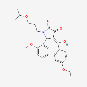 4-[(4-ethoxyphenyl)carbonyl]-3-hydroxy-5-(2-methoxyphenyl)-1-[3-(propan-2-yloxy)propyl]-1,5-dihydro-2H-pyrrol-2-one