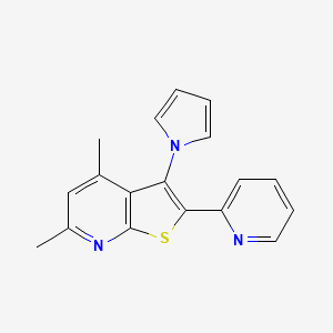 4,6-dimethyl-2-(2-pyridyl)-3-(1H-pyrrol-1-yl)thieno[2,3-b]pyridine