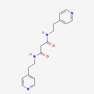 molecular formula C17H20N4O2 B14943660 N,N'-bis[2-(pyridin-4-yl)ethyl]propanediamide 