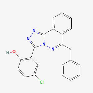 2-(6-Benzyl[1,2,4]triazolo[3,4-a]phthalazin-3-yl)-4-chlorophenol