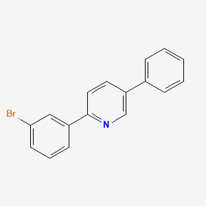 molecular formula C17H12BrN B1494368 Pyridine, 2-(3-bromophenyl)-5-phenyl- 