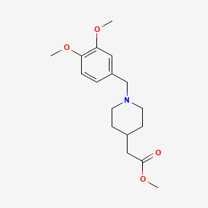 molecular formula C17H25NO4 B14943697 Methyl [1-(3,4-dimethoxybenzyl)piperidin-4-yl]acetate CAS No. 946773-94-0