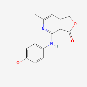 molecular formula C15H14N2O3 B14943748 4-[(4-methoxyphenyl)amino]-6-methylfuro[3,4-c]pyridin-3(1H)-one 