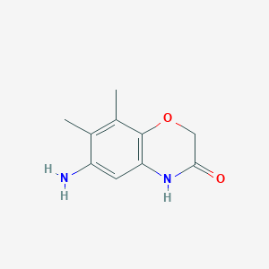 molecular formula C10H12N2O2 B14943759 6-amino-7,8-dimethyl-2H-1,4-benzoxazin-3(4H)-one 