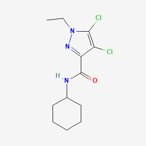 4,5-dichloro-N-cyclohexyl-1-ethyl-1H-pyrazole-3-carboxamide