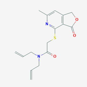 Acetamide, 2-[(1,3-dihydro-6-methyl-3-oxofuro[3,4-c]pyridin-4-yl)thio]-N,N-di(2-propenyl)-