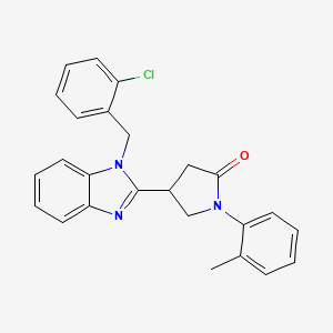 4-[1-(2-chlorobenzyl)-1H-benzimidazol-2-yl]-1-(2-methylphenyl)pyrrolidin-2-one