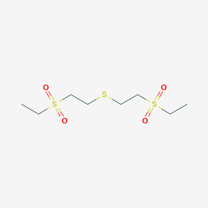 molecular formula C8H18O4S3 B14943900 1-(Ethylsulfonyl)-2-{[2-(ethylsulfonyl)ethyl]sulfanyl}ethane 