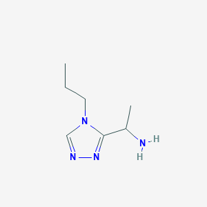 1-(4-propyl-4H-1,2,4-triazol-3-yl)ethanamine