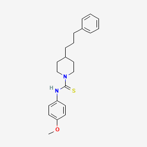 molecular formula C22H28N2OS B14943919 N-(4-methoxyphenyl)-4-(3-phenylpropyl)piperidine-1-carbothioamide 