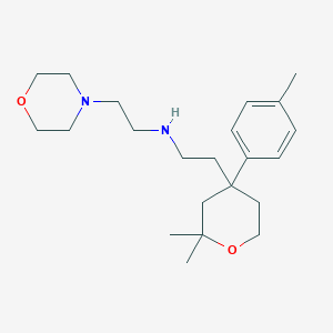 2-[2,2-dimethyl-4-(4-methylphenyl)tetrahydro-2H-pyran-4-yl]-N-[2-(morpholin-4-yl)ethyl]ethanamine