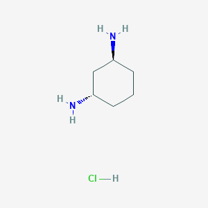 molecular formula C6H15ClN2 B1494393 Trans-cyclohexane-1,3-diaMine hydrochloride 