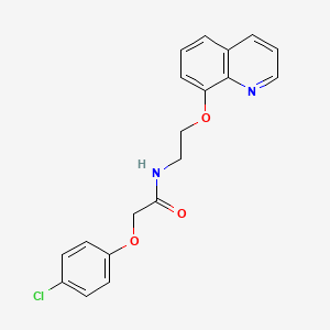 molecular formula C19H17ClN2O3 B14943931 2-(4-chlorophenoxy)-N-[2-(quinolin-8-yloxy)ethyl]acetamide 