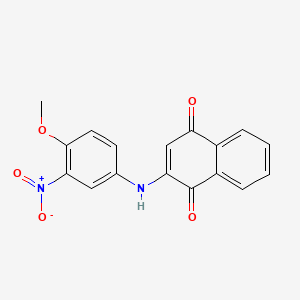 2-[(4-Methoxy-3-nitrophenyl)amino]naphthalene-1,4-dione