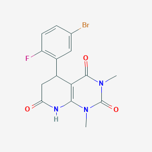 5-(5-bromo-2-fluorophenyl)-1,3-dimethyl-5,8-dihydropyrido[2,3-d]pyrimidine-2,4,7(1H,3H,6H)-trione