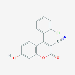 molecular formula C16H8ClNO3 B14944004 4-(2-chlorophenyl)-7-hydroxy-2-oxo-2H-chromene-3-carbonitrile 