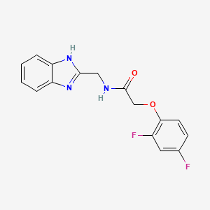 N-(1H-benzimidazol-2-ylmethyl)-2-(2,4-difluorophenoxy)acetamide