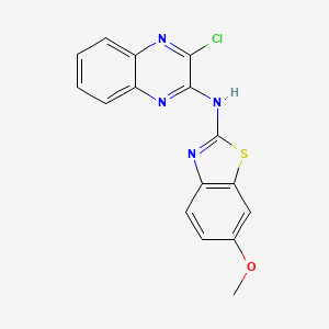 molecular formula C16H11ClN4OS B14944040 3-chloro-N-(6-methoxy-1,3-benzothiazol-2-yl)quinoxalin-2-amine 