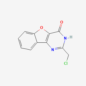 molecular formula C11H7ClN2O2 B1494405 2-(chloromethyl)benzofuro[3,2-d]pyrimidin-4(3H)-one CAS No. 80550-76-1
