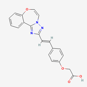 molecular formula C20H15N3O4 B14944066 {4-[(E)-2-([1,2,4]triazolo[1,5-d][1,4]benzoxazepin-2-yl)ethenyl]phenoxy}acetic acid 