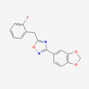 3-(1,3-Benzodioxol-5-yl)-5-(2-fluorobenzyl)-1,2,4-oxadiazole