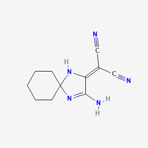 Propanedinitrile, (3-amino-1,4-diazaspiro[4.5]dec-3-en-2-ylidene)-