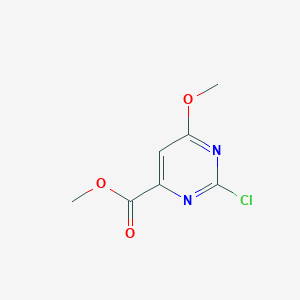 molecular formula C7H7ClN2O3 B149441 甲基2-氯-6-甲氧基嘧啶-4-羧酸酯 CAS No. 127861-30-7