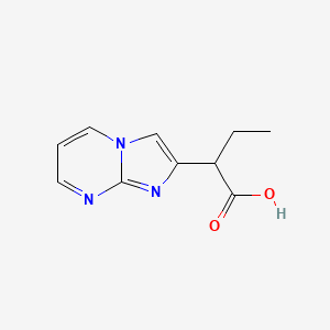 molecular formula C10H11N3O2 B14944117 2-(Imidazo[1,2-a]pyrimidin-2-yl)butanoic acid 