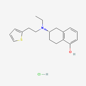 molecular formula C18H24ClNOS B1494414 (S)-6-(Ethyl(2-(thiophen-2-yl)ethyl)amino)-5,6,7,8-tetrahydronaphthalen-1-ol hydrochloride 