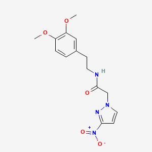 N-[2-(3,4-dimethoxyphenyl)ethyl]-2-(3-nitro-1H-pyrazol-1-yl)acetamide