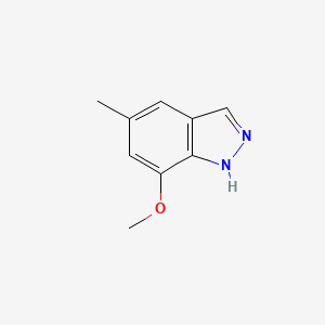 molecular formula C9H10N2O B1494416 1h-Indazole,7-methoxy-5-methyl- 