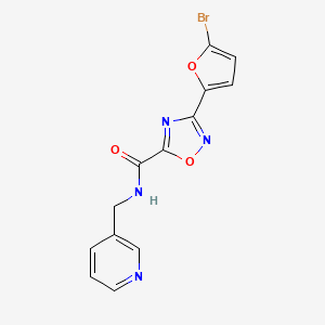 molecular formula C13H9BrN4O3 B14944190 3-(5-bromofuran-2-yl)-N-(pyridin-3-ylmethyl)-1,2,4-oxadiazole-5-carboxamide 