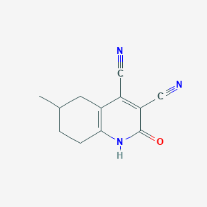 2-Hydroxy-6-methyl-5,6,7,8-tetrahydroquinoline-3,4-dicarbonitrile