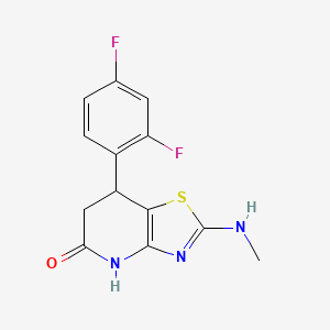 molecular formula C13H11F2N3OS B14944234 7-(2,4-difluorophenyl)-2-(methylamino)-6,7-dihydro[1,3]thiazolo[4,5-b]pyridin-5(4H)-one 